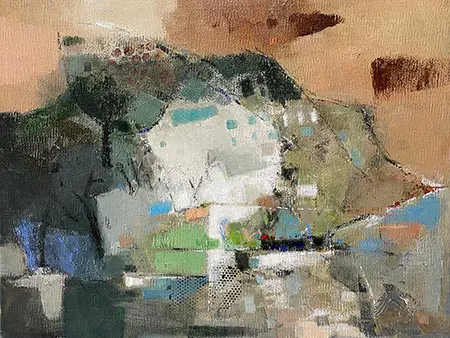林惠玲,压克力颜料,山海间Ⅳ,A12艺术空间,A12线上艺廊