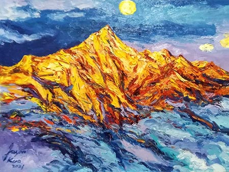 郭少宗,油彩,月下雪岳之歌,A12艺术空间,A12线上艺廊
