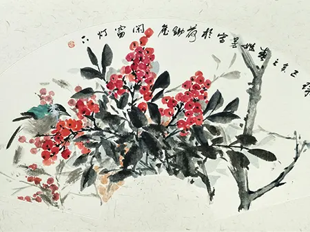 姚芳,现代水墨,红珠,A12艺术空间,A12线上艺廊